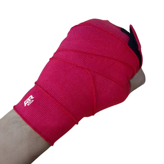 Boxing Hand Wraps, Black, Wrist Support, Training Red