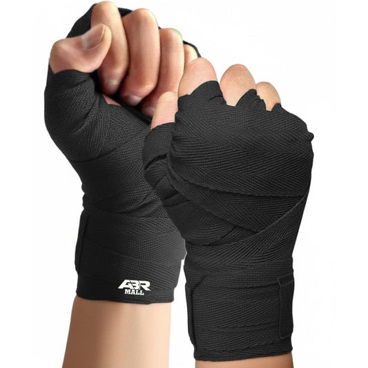 Boxing Hand Wraps, Black, Wrist Support, Training